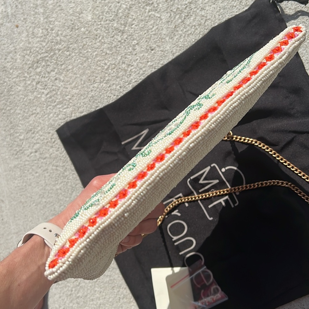 Mary Frances Crossbody bag beaded rhinestones handbag clutch castle - Picture 12 of 16